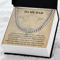 Gifts For Dad From Daughter Fathers Day Gift From Son Silver Cuban Link Chain Dad Birthday Gift Father Of The Bride Fa