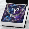 Cuban Link Chain Necklace - Aries Theme