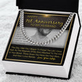 Happy 1St Year Anniversary To My Husband Cuban Link Chain