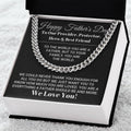 Our World Father's Day Necklace Cuban Link Chain