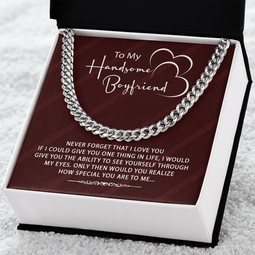 Stylish Gift For Boyfriend ♥ Cuban Link Chain Necklace