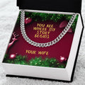 My Husband You Are Where My Story Begins Cuban Link Chain
