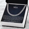 To My Man Cuban Link Chain