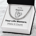 You Matter All Lives Matter Gift For Stepson Police Lives Matter Motivational Quotes Christian Gifts Sentimental Gift Cuban Link Chain