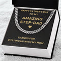 Happy Father's Day To My Step Dad Cuban Link Chain