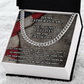 Father In Law Gift From Daughter In Law Fathers Day Gift For Father In Law Christmas Gift For Father In Law Military G Cuban Link Chain