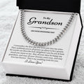 Grandson Wedding Day Gift Gift For Groom From Grandma To My Grandson On His Wedding Day Cuban Link Chain Heartfelt Gif