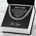 Limited Edition Gift For Dad From Daughterson To Father For Fathers Day Daddy Birthday Gifts From Daughter To Dad From Cuban Link Chain