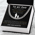 Cuban Link Chain Gift For Dad From Daughter.