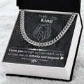 Necklace Gift For Husband Boyfriend Happy New Year Gift Cuban Link Chain