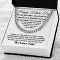 Our World Father's Day Necklace Cuban Link Chain