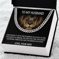 To My Husband - Love Your Wife Cuban Link Chain