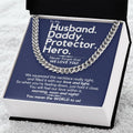 Husbanddaddy - We Love You - Gift Necklace From Family Cuban Link Chain