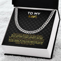 To My King Cuban Link Chain