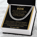 To My Son Just Do Your Best - Cuban Link Chain - Meu