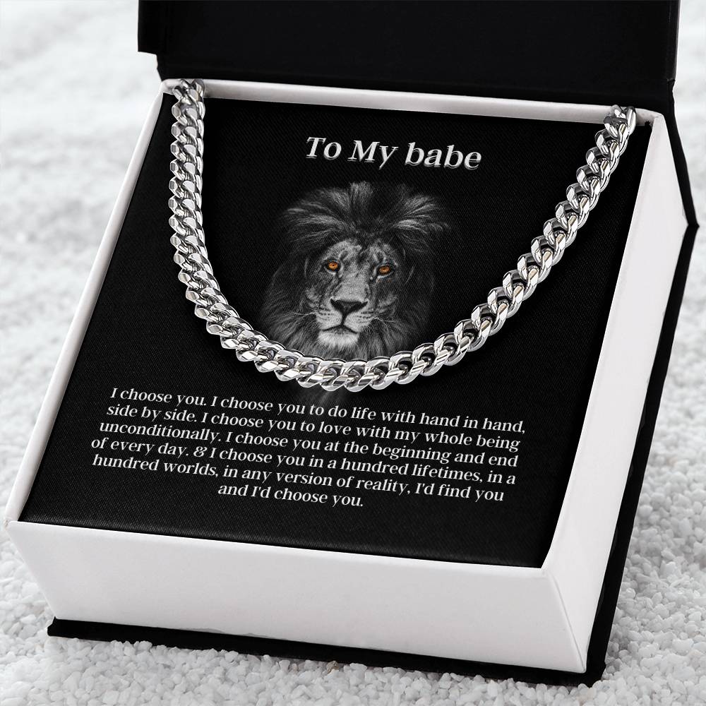 Fierce Love Cuban Link Chain Necklace