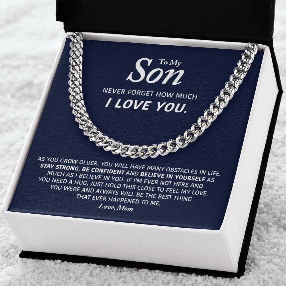 My Son- Be Confident - Cuban Link Chain