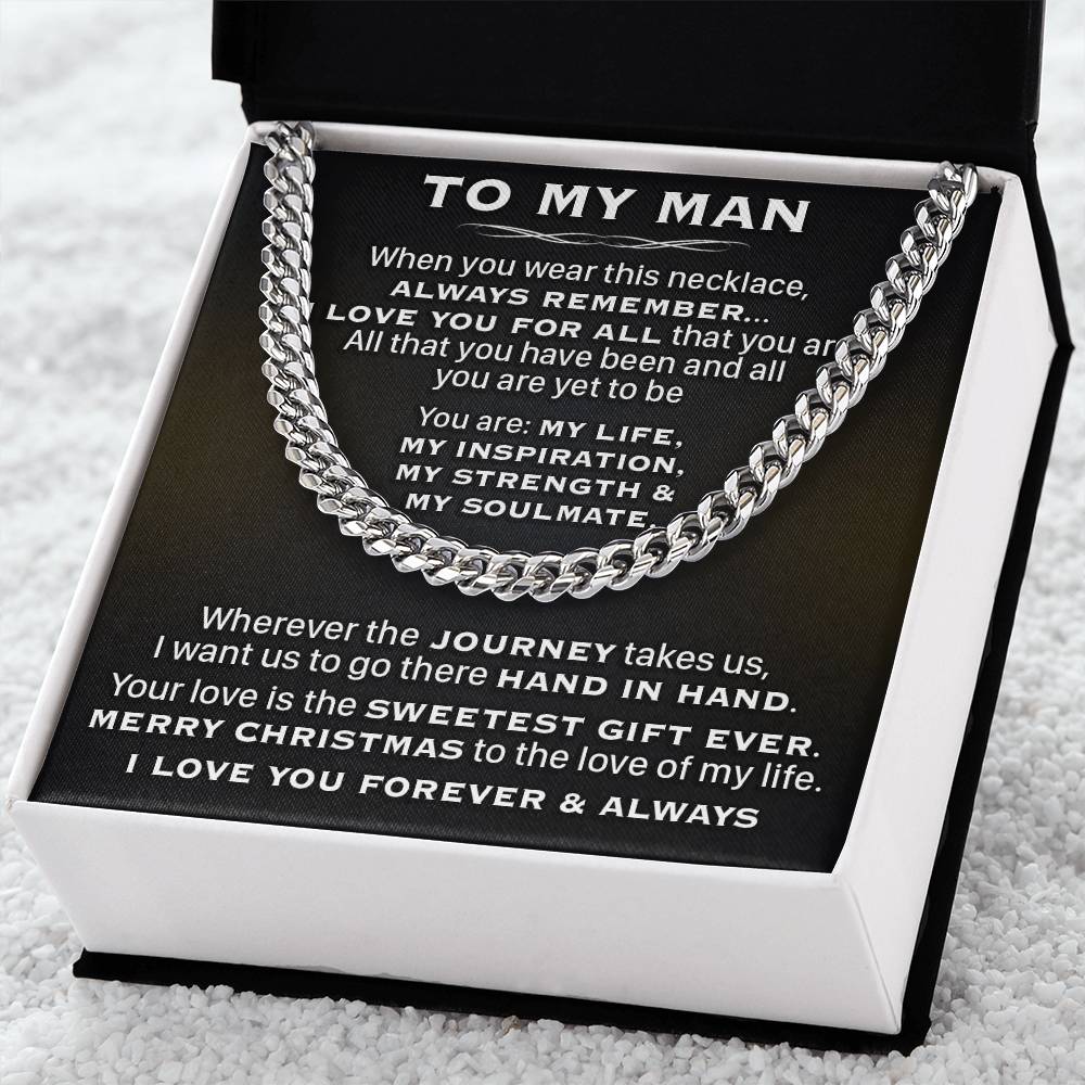 Gift For Husband - My Soulmate - Cuban Link Cuban Link Chain