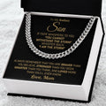 To My Badass Son - I Am The Storm  Cuban Link Chain Necklace