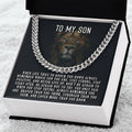 To My Son Always Remember Cuban Link Chain