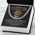 My Wonderful Man -Perfect Gift Idea Cuban Link Chain
