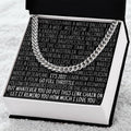 New Year Gift For Men Christmas Gift For Nephew Brother Boyfriend Husband Funny Bucket List Cuban Chain Link Cuban Link Chain