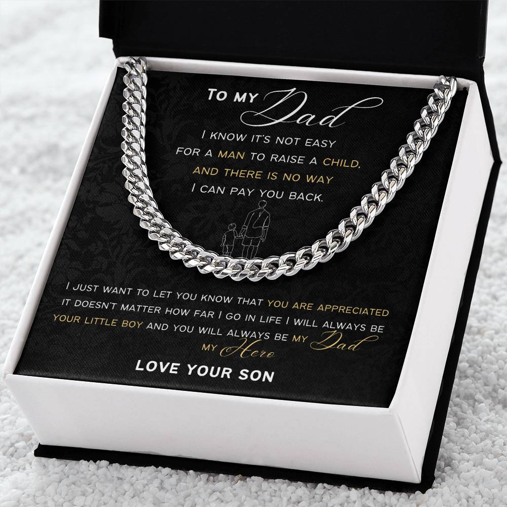 Cuban Link Chain Gift For Dad