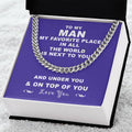 To My Man Cuban Chain Necklace Husband Necklace From Wife Cuban Link Chain
