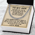 My Son - Never Forget That - Cuban Link Chain Necklace