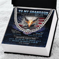 To My Grandson Cuban Link Necklace Cuban Link Chain