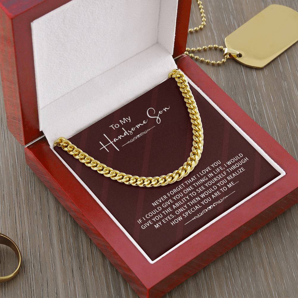 Stylish Gift For Son - Cuban Link Chain Necklace