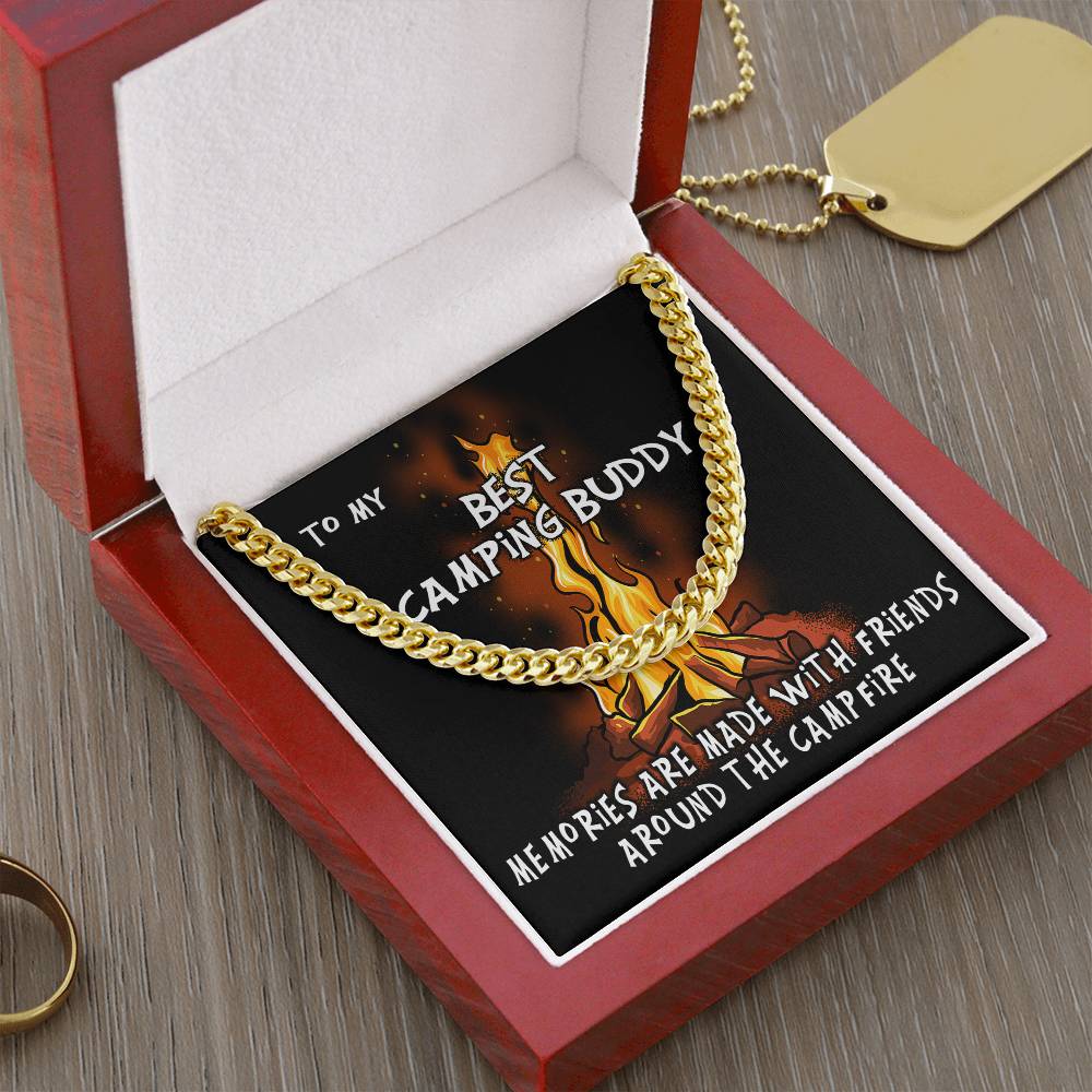 Camping Buddy Cuban Link Chain