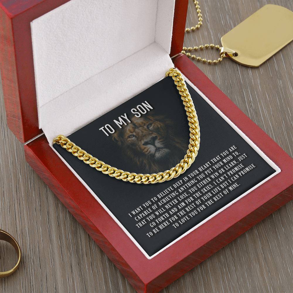 I Want You To Believe Cuban Link Chain