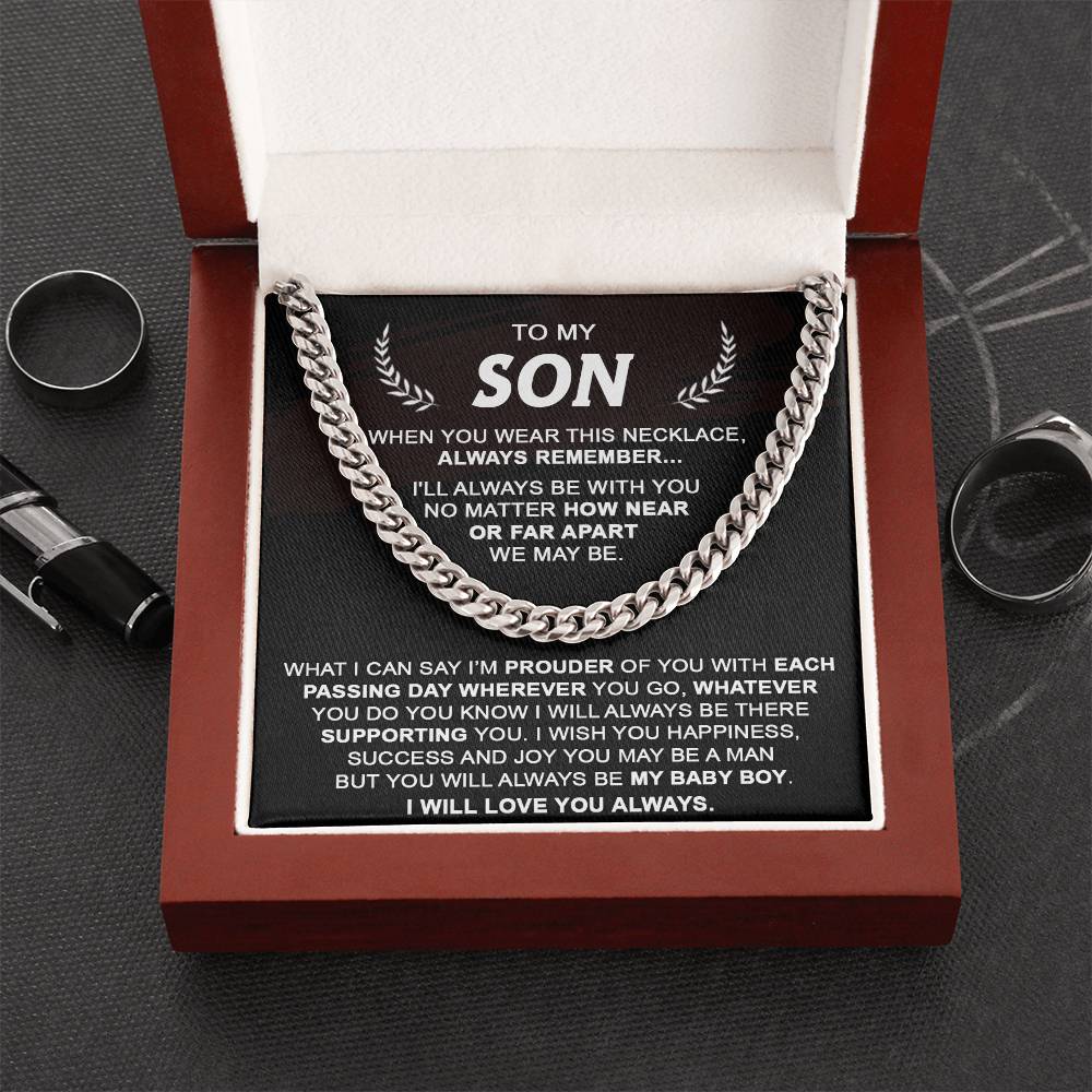 Gift For Son - Each Passing Day - Cuban Cuban Link Chain