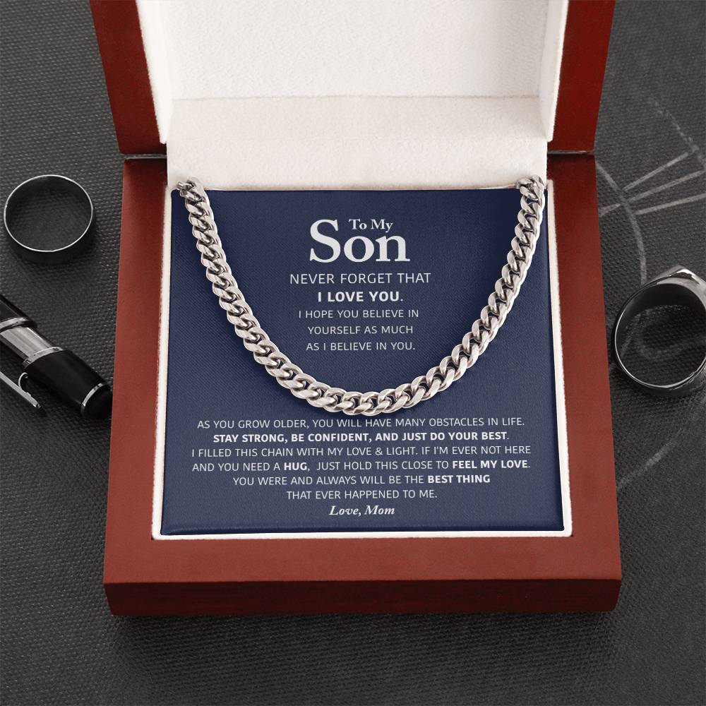 My Son - Be Confident - Cuban Link Chain