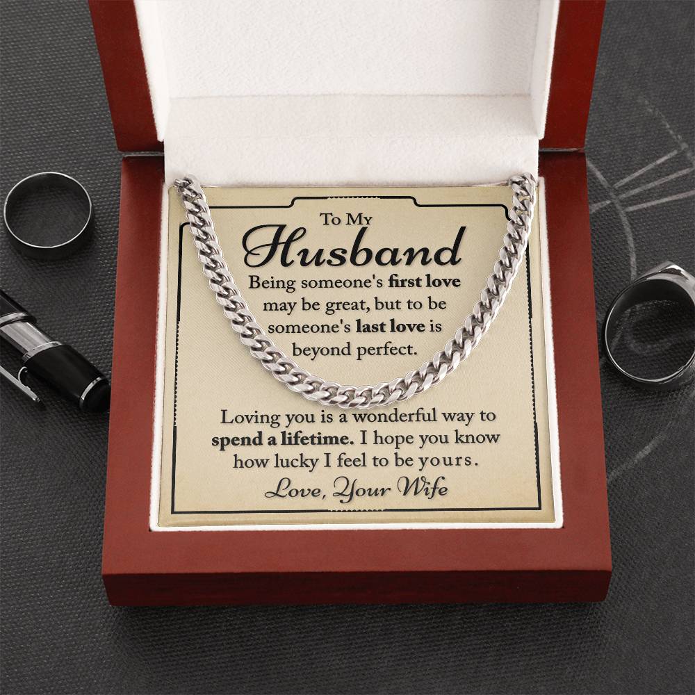 My Husband - I Hope You Know - Cuban Link Chain Necklace