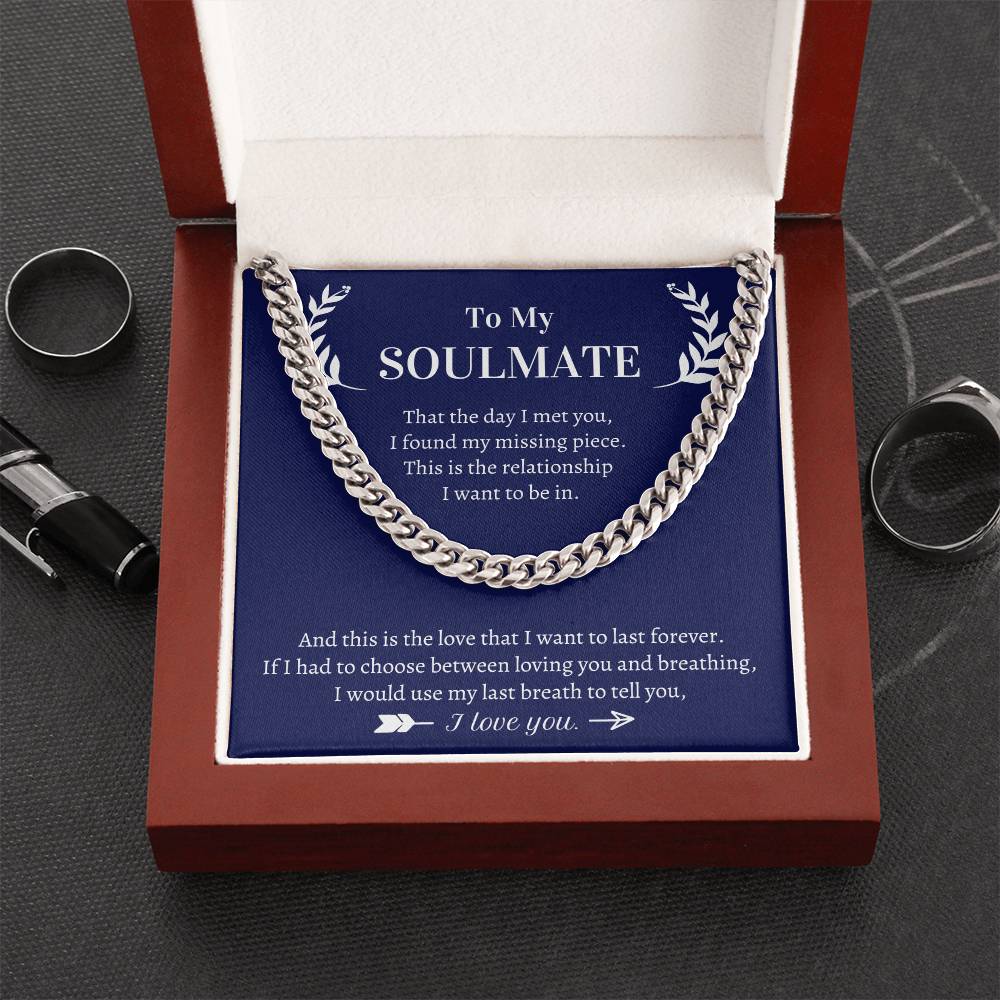 Valentine's Gift For Him - This Is The Love That I Want To Last Forever Cuban Link Chain