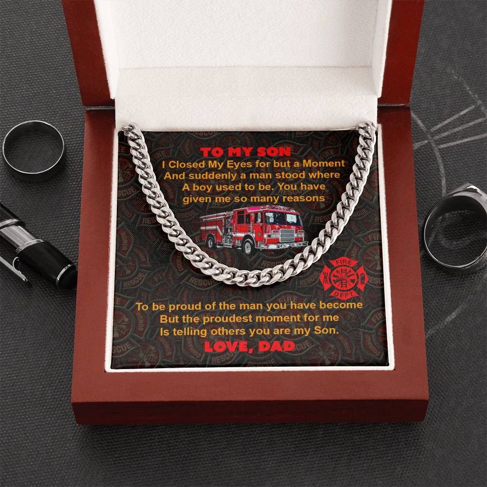 To My Son - Cuban Link Chain