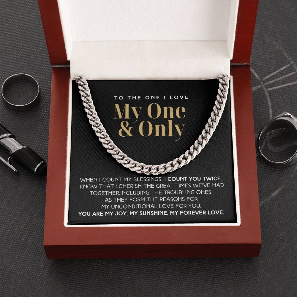 Count You Twice Christmas Gift For Him Link Chain  Limited Time Only - Grabs Yours Now! Cuban Link Chain