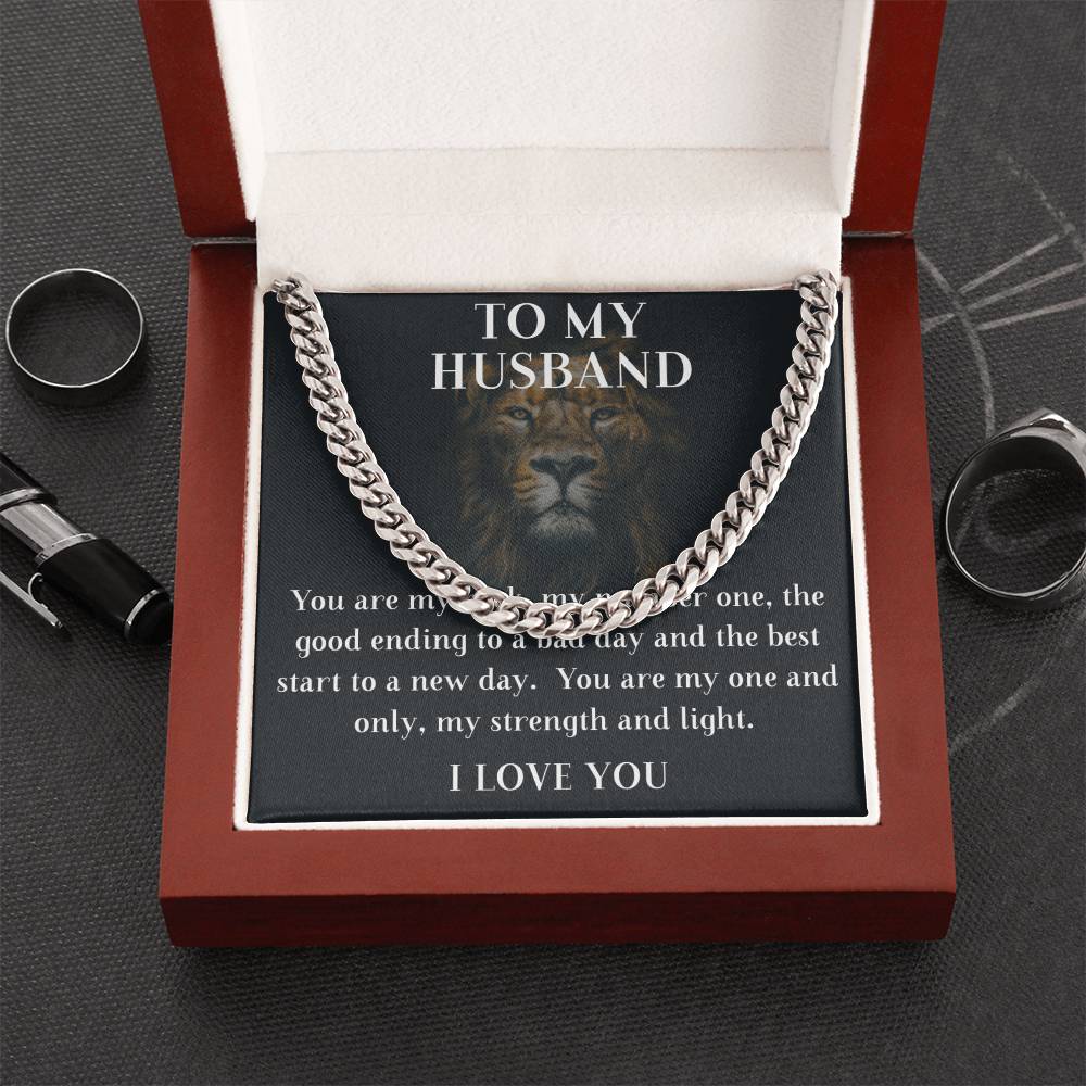 To My Husband Cuban Chain Cuban Link Chain