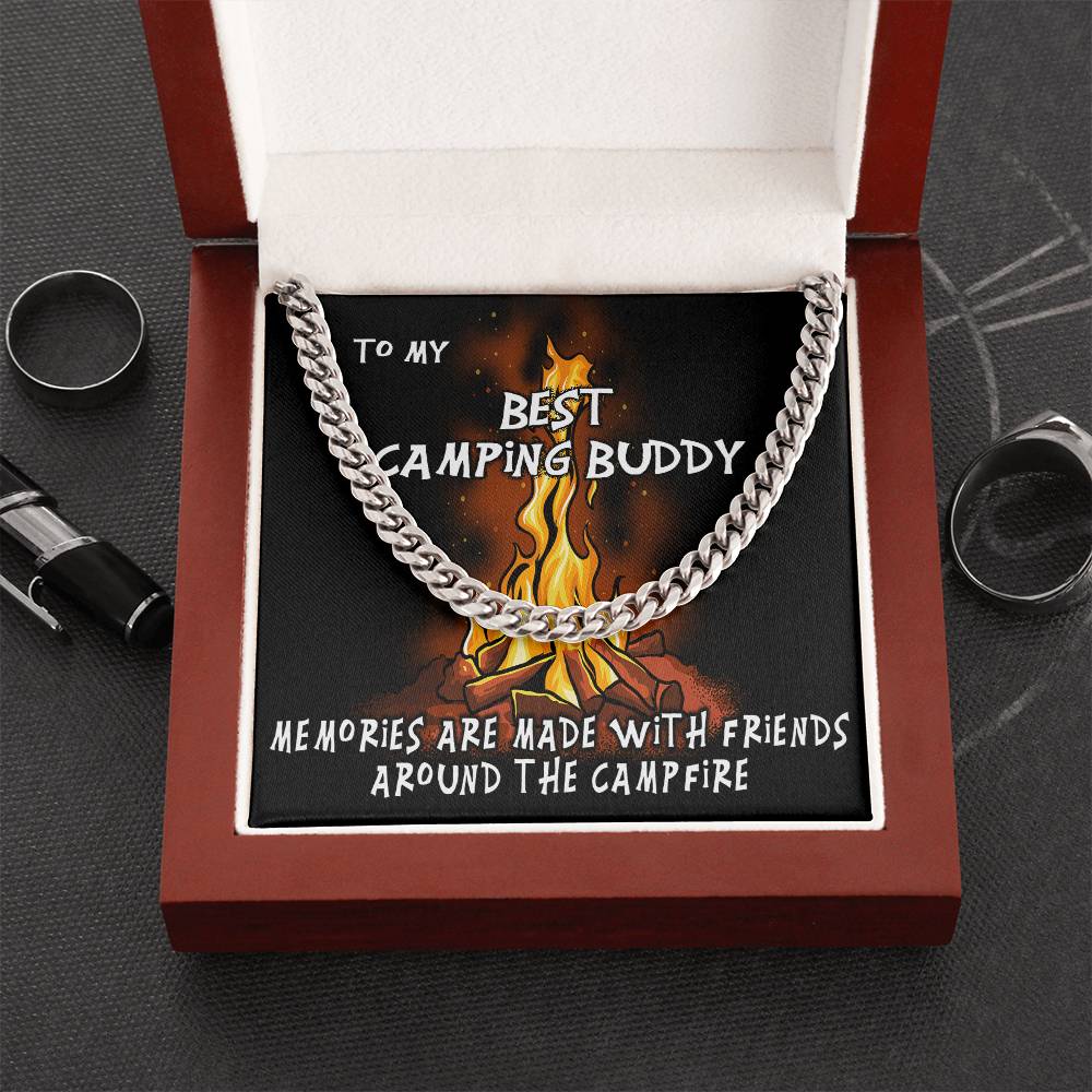 Camping Buddy Cuban Link Chain