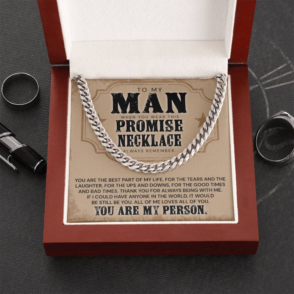 You Are The Best Part Of My Life - Necklace Cuban Link Chain