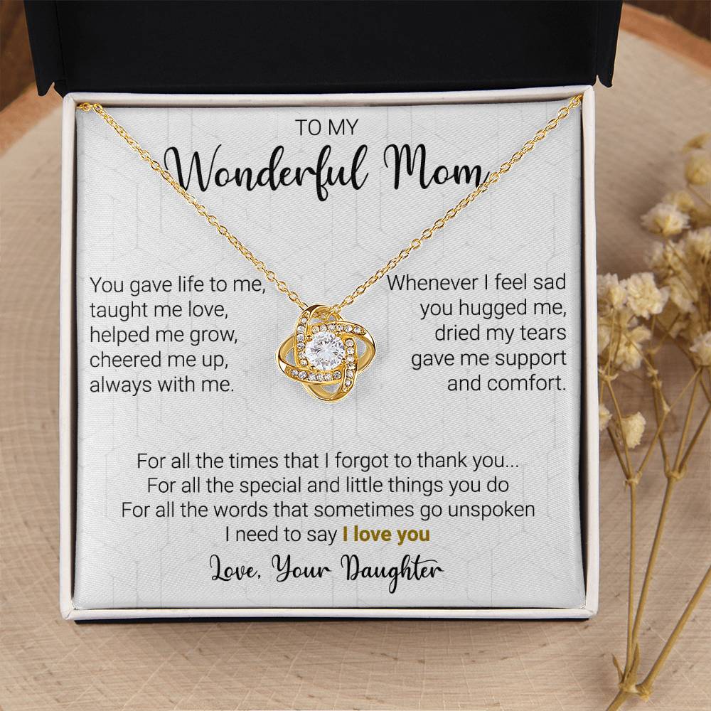 Gift For Mom - Little Things - Love Knot Love Knot Necklace