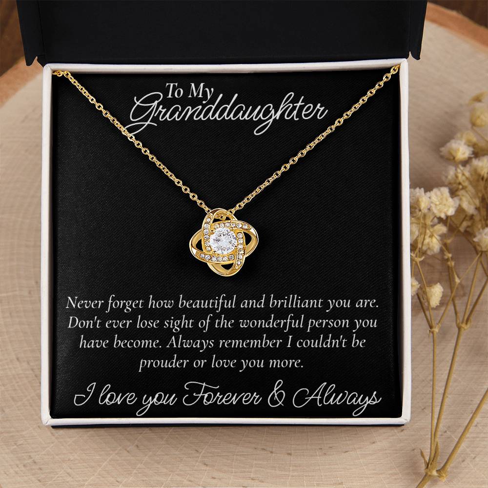 Happy Birthday Or Just To Say I Love You -  Love Knot Necklace
