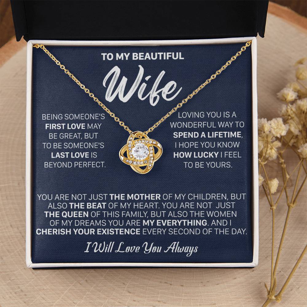 Gift For Wife - Being First The Mother Love Knot Necklace Love Knot Necklace