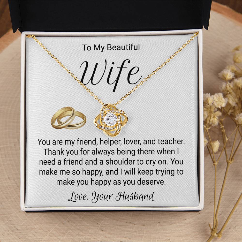 Anniversary Gift For Wife - Love Knot Necklace Love Knot Necklace