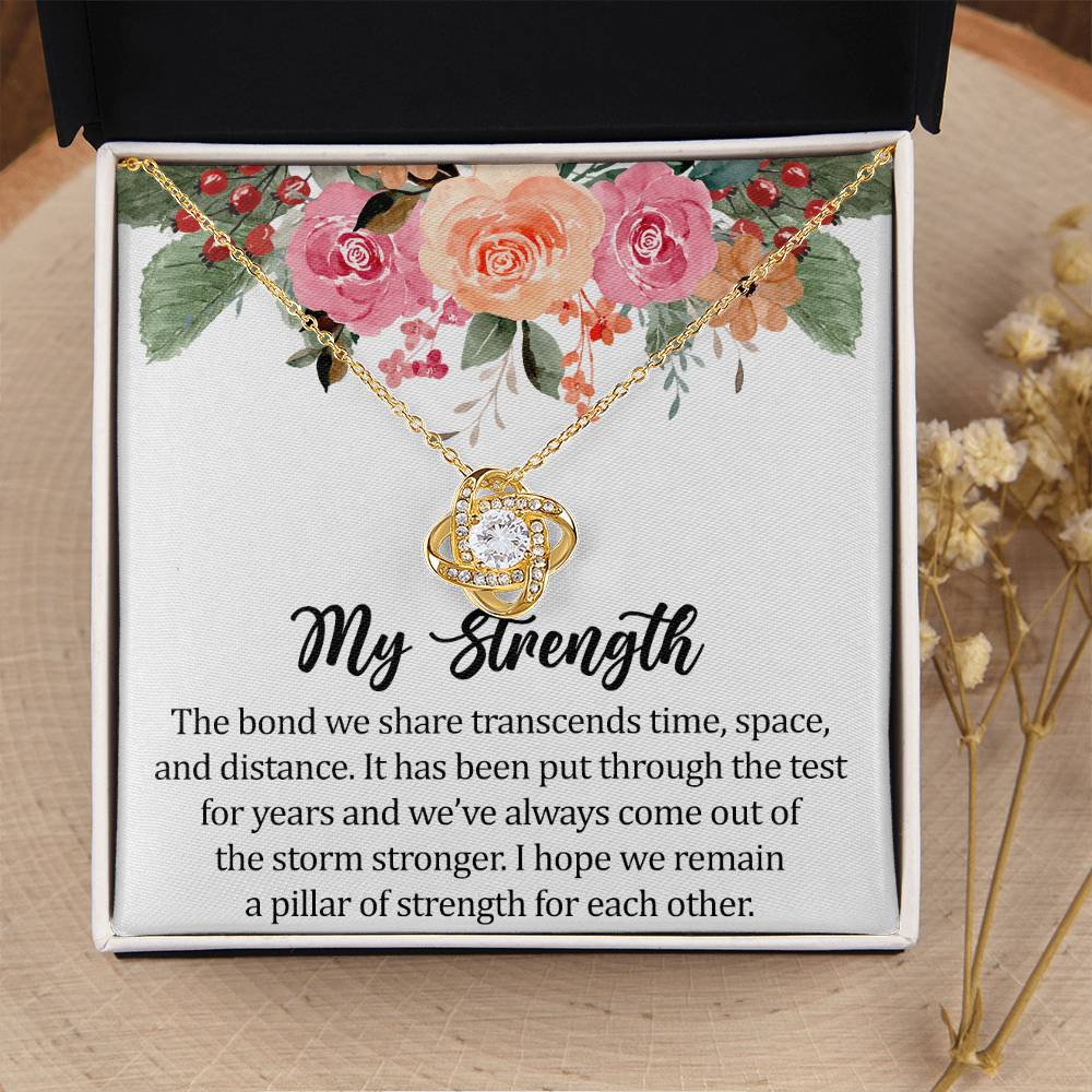 Long Distance Relationship Gift Gift For Girlfriend 1 Year Anniversary Gift For Girlfriend Necklace Jewelry With Message Card  Love Knot Necklace