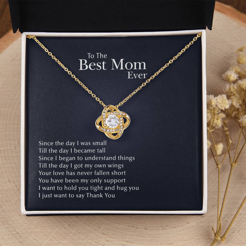 Thank You Love Knot Necklace