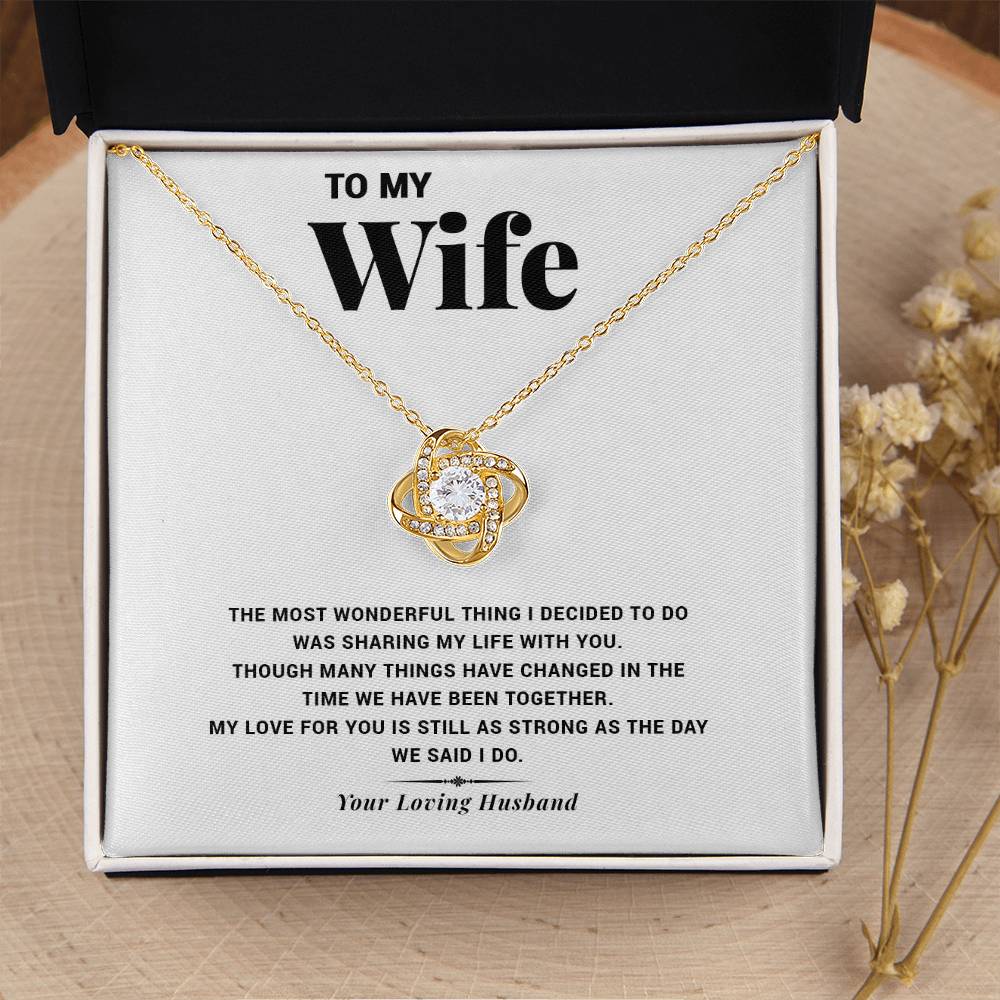 My Life Wi Love Knot Necklace