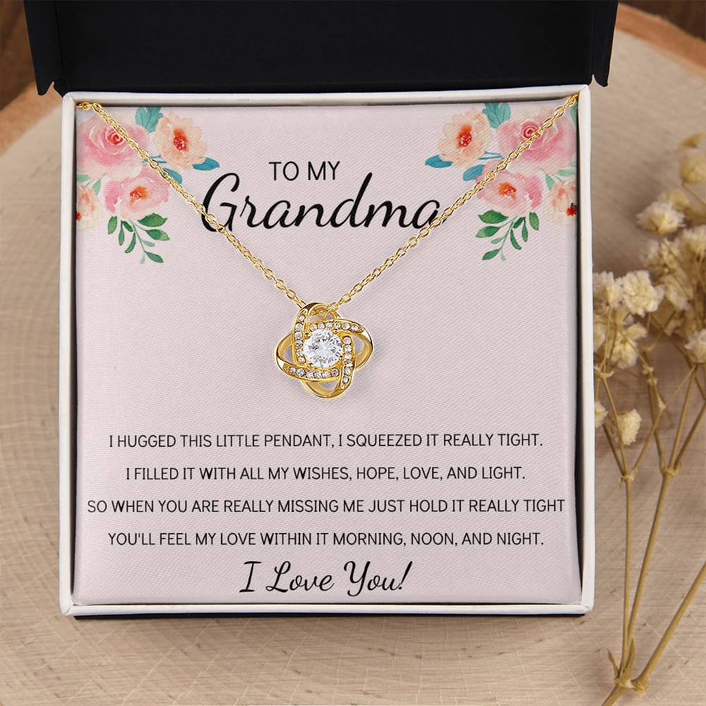 Grandma Necklace Gifts For Grandma From Granddaughter Or Grandson Mothers Day Gift Ideas For Grandma 1 Love Knot Necklace